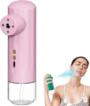 Portable Facial Mister, Handheld Face Humidifier with 30ML Water Tank and 0.3MM Nano Spray, Red Light Skin Rejuvenation   Blue Light Acne Removal for Weekends, Travel, and Daily Hydration