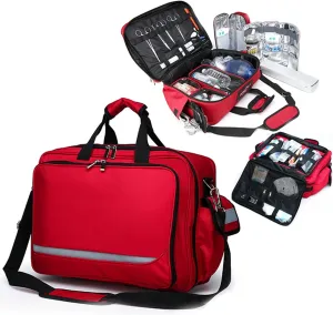 Portable First Aid Bag Nurse Tote Bag Large-Capacity Outdoor Travel Emergency Storage Bag Field Survival Camping Car Tactical Rescue First Aid Kit