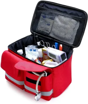 Portable First Aid Bag,High Capacity Family Medicine Kit, Waterproof Travel First Aid Kit,with Detachable Shoulder Strap, for Camping, Home Hiking(Blue)