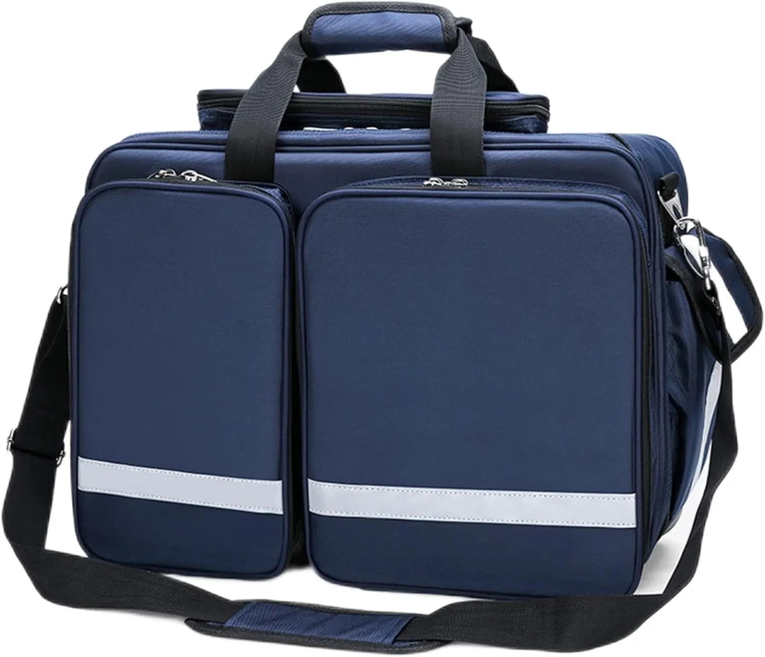 Portable First Aid Kit Bag, Waterproof Oxford Cloth Nurse Tote Bag, Outdoor Emergency Medical Kit, High Capacity Medical Shoulder Bag(Blue)