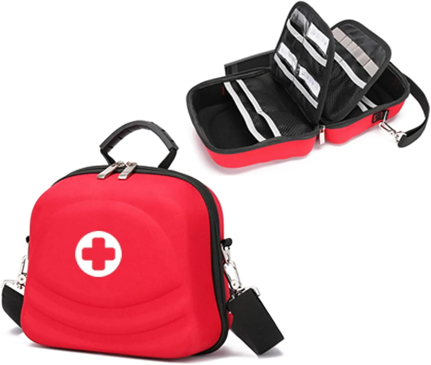 Portable First Aid Kit Empty Emergency Rescue Bag for Car Camping Sport Travel Hiking Home First Aid Essential Box Waterproof(Navy Blue)