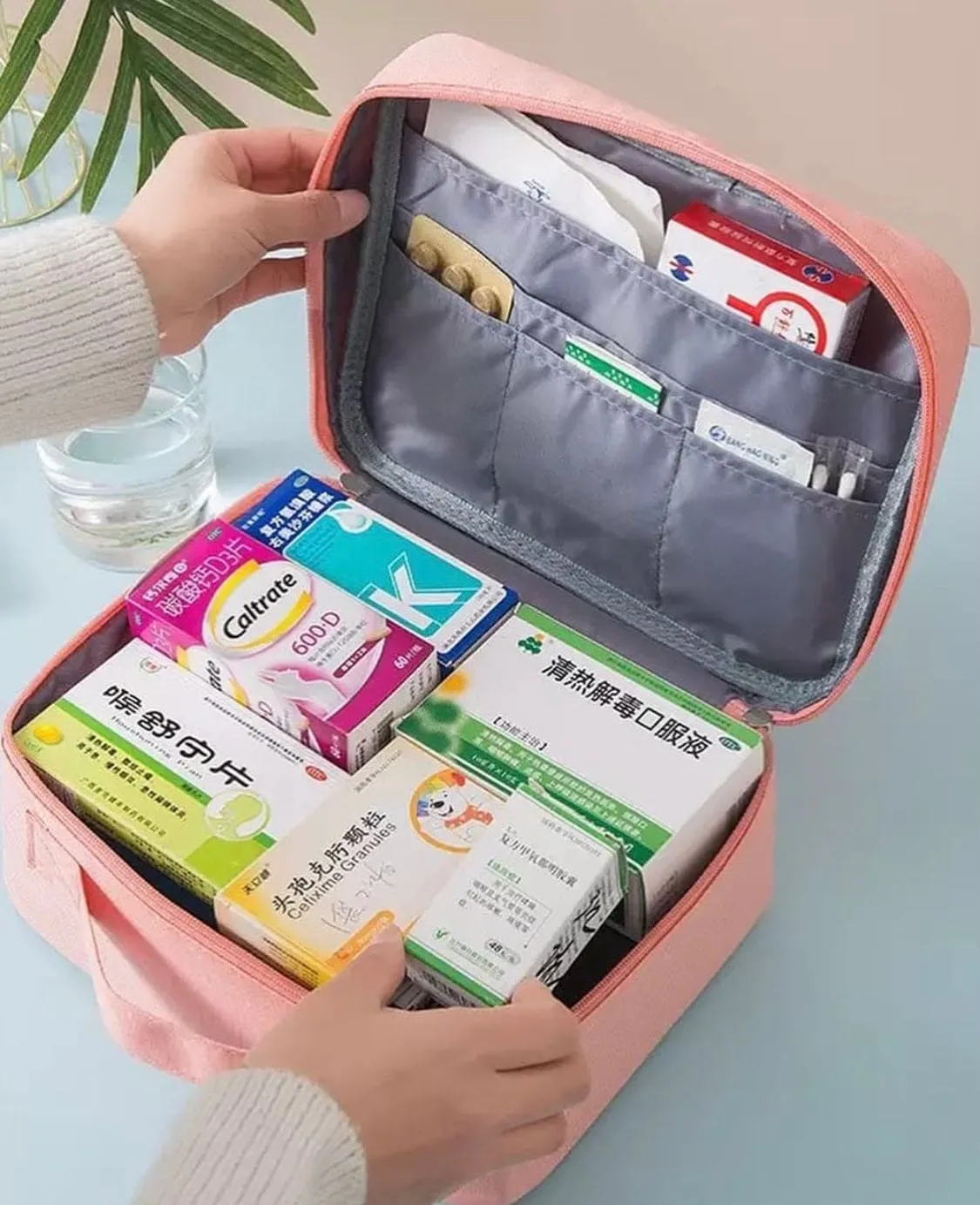 Portable First Aid Medical Kit, Travel Outdoor Camping Useful Mini Medicine Storage Bag, Camping Emergency Survival Bag, Pill Case, Good Luck Kit