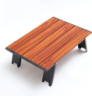 Portable Foldable Camping Table – Lightweight Aluminum Picnic Table with Carrying Bag – Ideal for Hiking, Fishing, Beach, and Outdoor Activities – 29x41.2x13cm