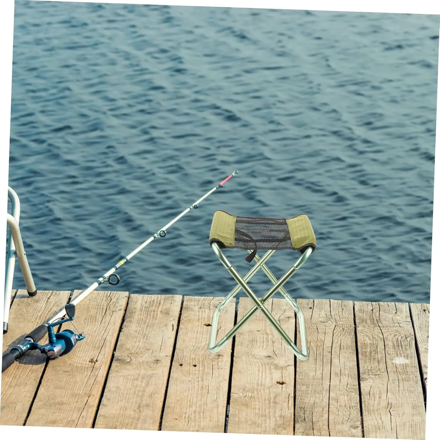 Portable Folding Camping Stool Lightweight Collapsible Chair for Fishing Hiking and Outdoor Activities Durable and Frame for Easy Carrying