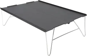 Portable Folding Camping Table with Aluminum Alloy Desktop, Lightweight Outdoor Table for Hiking, Fishing, Picnic