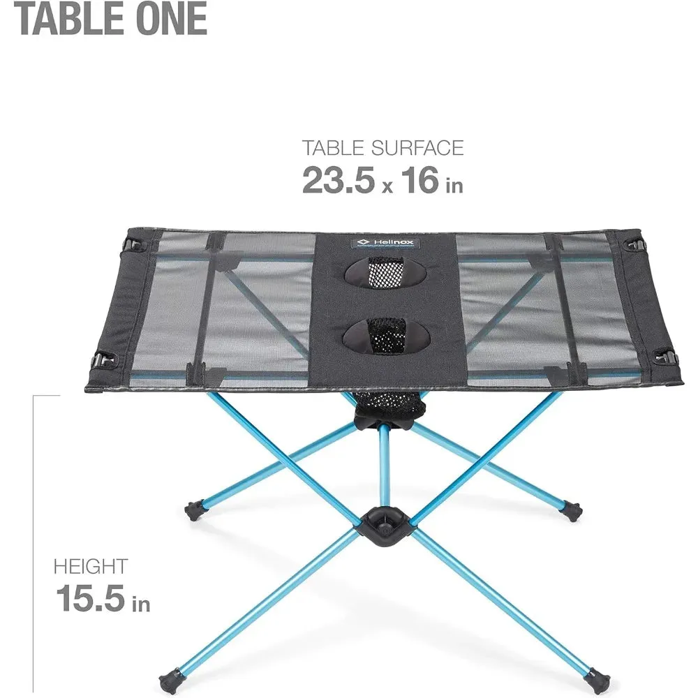 Portable Folding Camping Table with Canvas Top, Lightweight and Durable, 23.5" x 16"