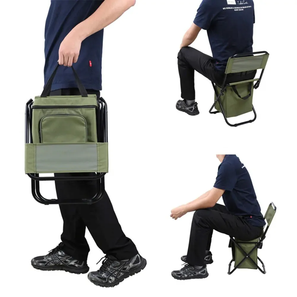 Portable Folding Chair With Storage