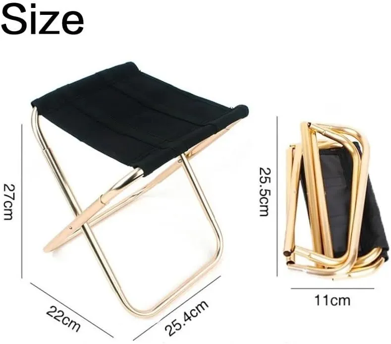 Portable Folding Fishing Chair - Perfect for Fishing, Travel, Camping, and BBQ