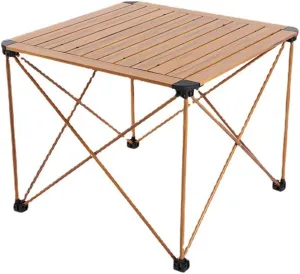 Portable Folding Picnic Table Aluminum Roll Up Camping Tables Lightweight Outdoor Activities Side Table