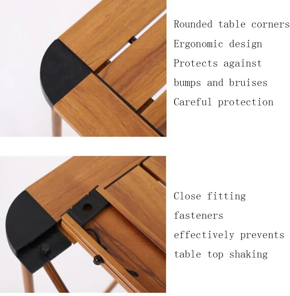 Portable Folding Picnic Table Aluminum Roll Up Camping Tables Lightweight Outdoor Activities Side Table