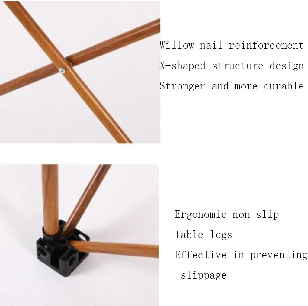 Portable Folding Picnic Table Aluminum Roll Up Camping Tables Lightweight Outdoor Activities Side Table