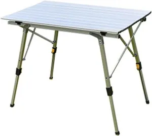 Portable Folding Picnic Table Lightweight Aluminum Alloy Outdoor Camping Table BBQ Desk Backpacking Furniture Durable and Portable Bed Computer Table Wilderness Camping Table Outdoor Camping