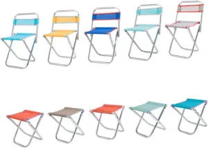 Portable Folding Stool Lightweight Camping Chair for Fishing Hiking and Travel Collapsible Design for Easy Carrying Random Color Outdoor Seat for Outdoor Activities