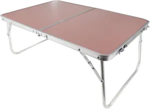 Portable Folding Table Lightweight Aluminum Table for Outdoor Camping, Hiking (Pink)