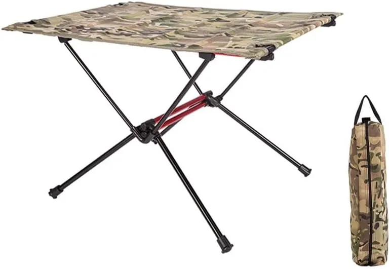 Portable Folding Table，Camping Table, Foldable Lightweight Camping Table, Compact Folding Table/(Blcak)/59X40X39.5Cm