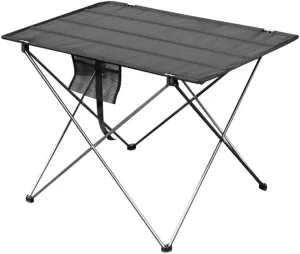 Portable Folding Table，Camping Table Portable Outdoor Folding Camping Table 6061 Alumialloy Ultralight Collapsible Picnic Desk Foldable and Lightweight Camping Table/L Blue/76X56X42Cm