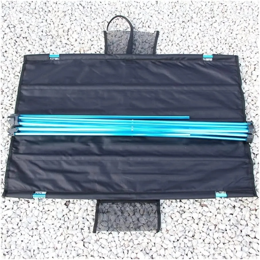 Portable Folding Table，Camping Table Portable Outdoor Folding Camping Table 6061 Alumialloy Ultralight Collapsible Picnic Desk Foldable and Lightweight Camping Table/s Blue/56X43X38Cm