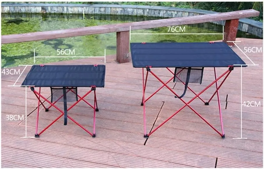 Portable Folding Table，Camping Table Portable Outdoor Folding Camping Table 6061 Alumialloy Ultralight Collapsible Picnic Desk Foldable and Lightweight Camping Table/s Blue/56X43X38Cm