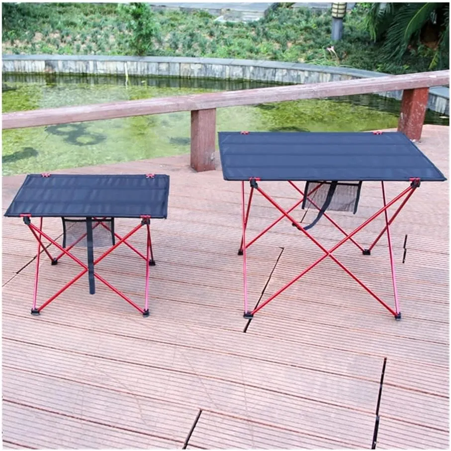 Portable Folding Table，Camping Table Portable Outdoor Folding Camping Table 6061 Alumialloy Ultralight Collapsible Picnic Desk Foldable and Lightweight Camping Table/s Blue/56X43X38Cm