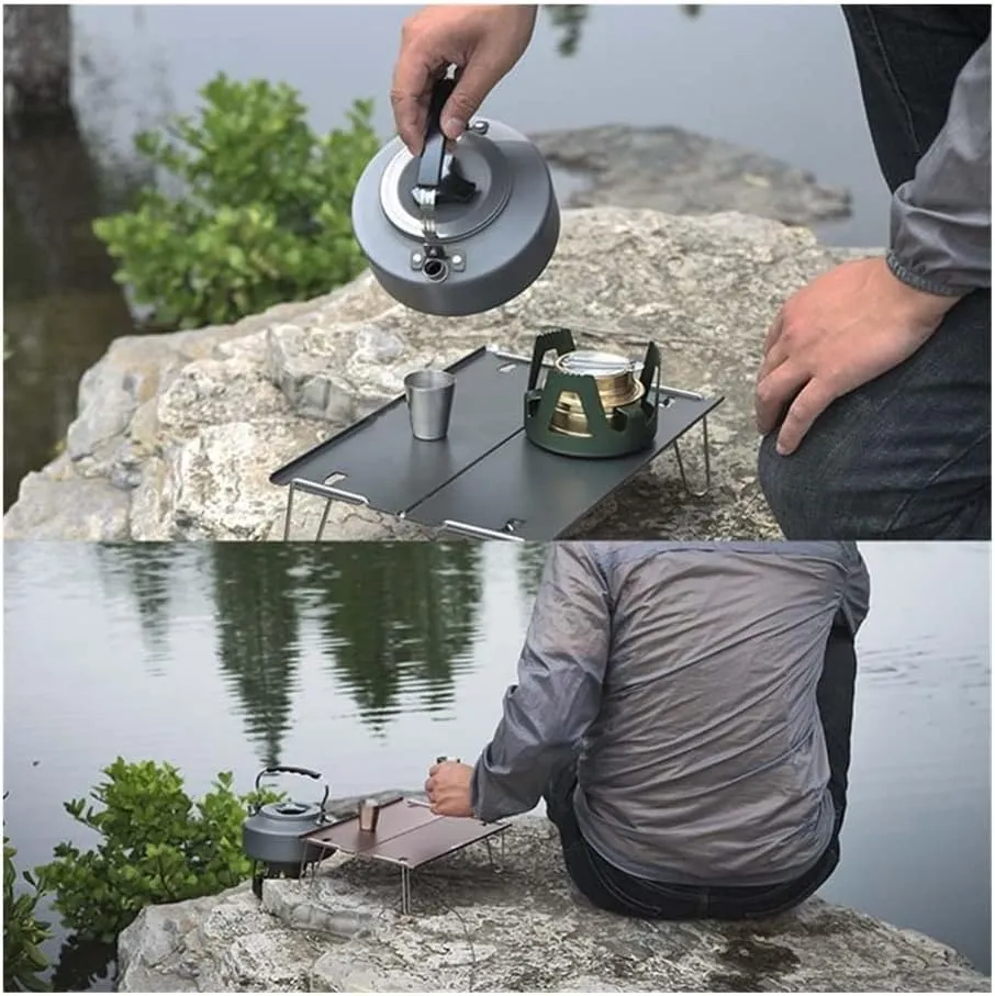 Portable Folding Table，Folding Table, Portable Camping Table, Portable Table, Adjustable Folding Table/Sliver