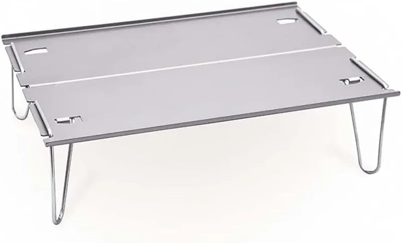 Portable Folding Table，Folding Table, Portable Camping Table, Portable Table, Adjustable Folding Table/Sliver