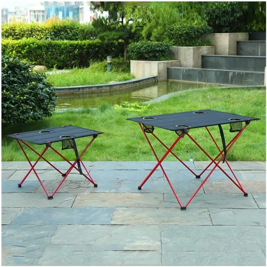 Portable Folding Table，Folding Table, Portable Table, Adjustable Folding Table, Portable Outdoor Side Table, Lightweight Camping Table, Suitable for Camping, Coffee and Travel/B/75X55X53Cm