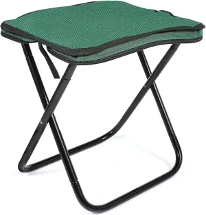 Portable Lightweight Folding Stool Collapsible Camp Seat for Outdoor Activities Gardening Fishing Durable Construction Easy Setup Compact Travel Stool