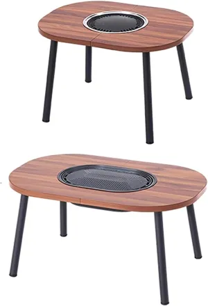 Portable Outdoor Folding Table Picnic Barbecue Grill Table Wooden Desktop Lightweight & Portable Easy to Assemble with Storage Carrying Bag for BBQ, Grill, Party, Picnics(80cm/31.5in)