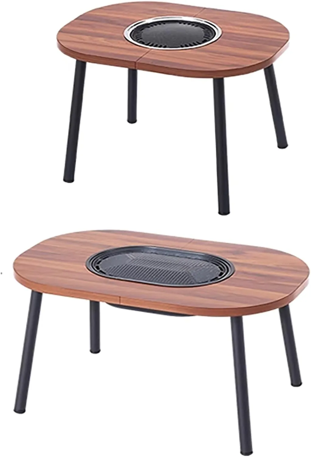 Portable Outdoor Folding Table Picnic Barbecue Grill Table Wooden Desktop Lightweight & Portable Easy to Assemble with Storage Carrying Bag for BBQ, Grill, Party, Picnics(80cm/31.5in)