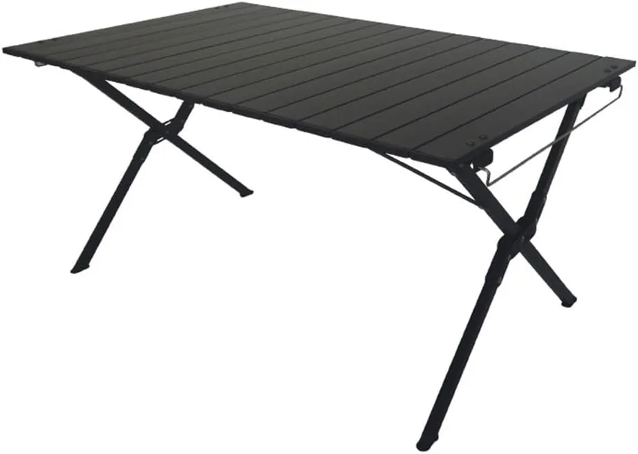 Portable Picnic Table Waterproof Aluminum Folding Picnic Table Lightweight Roll-up Camping Table