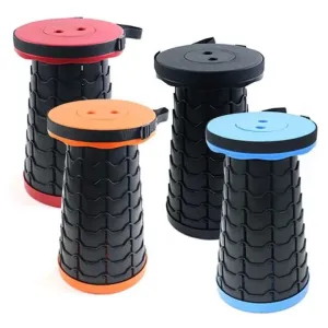 Portable Retractable Folding Stool Chair Carry Anywhere.