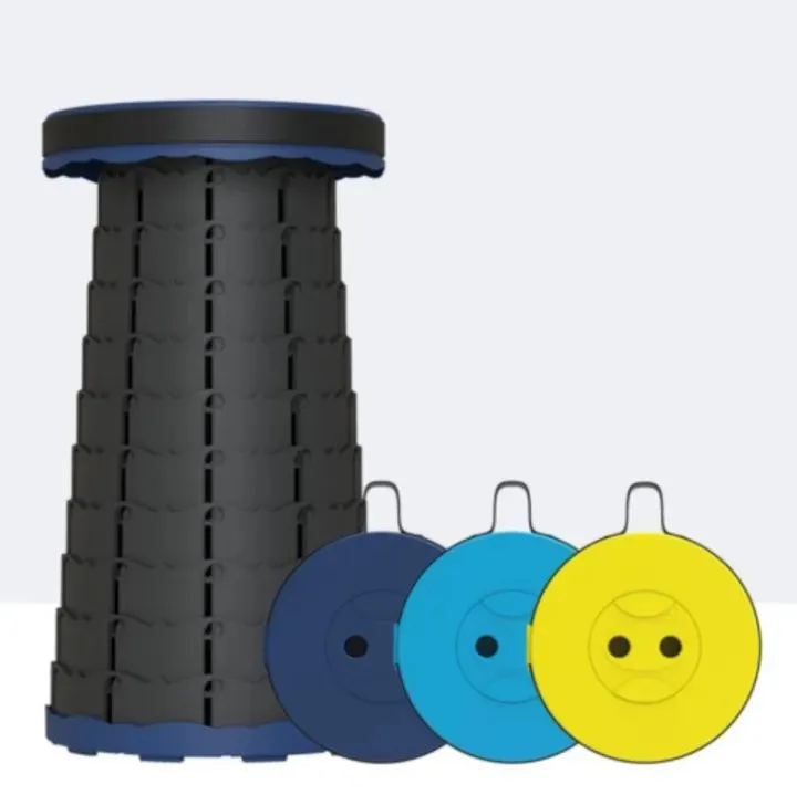 Portable Retractable Folding Stool Chair Carry Anywhere.