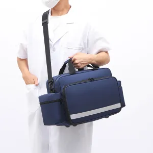 Portable Waterproof First Aid Kit, Professional Medical Trauma Bag, with Inner Dividers, for Paramedics Emergency Medical Supplies Storage