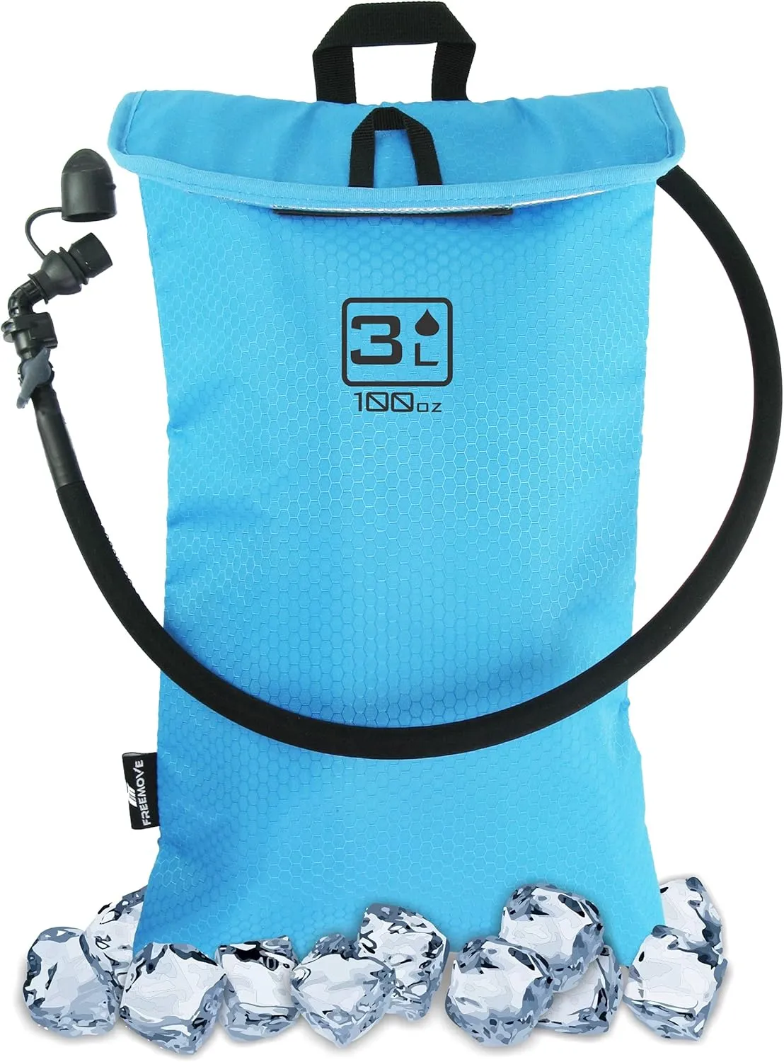 Protective Cooler Bag for 2L or 3L Hydration Water Bladder Pack > Keeps Water Cool & Protects Bladders > Thermally Insulated, Water Resistant > Ideal As a Backpack Cooler - Bladder is NOT Included
