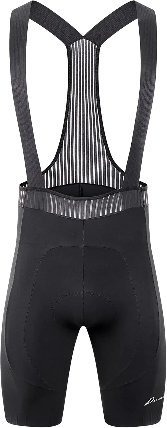 Przewalski Men's Pro Team Cycling Bib Shorts 4D Padded Bicycle Biking Bib Shorts Bike Tight for Road and Gravel Biking