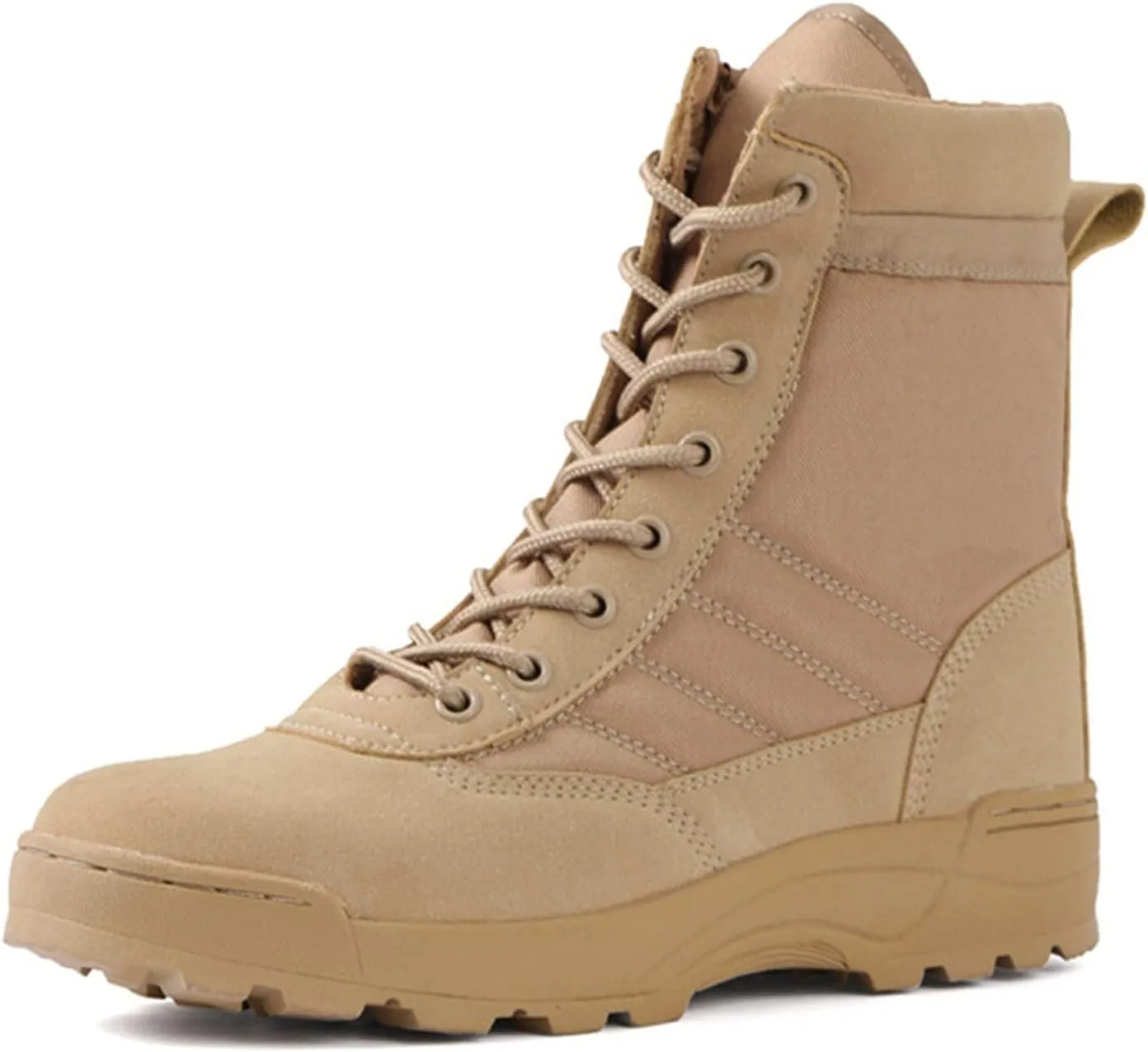 QMFUR Men’s Military Boots Outdoor Hiking Work Boot Tactical Durable Combat Boot Army Shoes