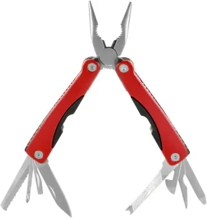 Qtqgoitem Stainless Steel Pocket Multitool Spring Loaded Folding Pliers Kit Red (Model: C4B 762 0B4 D9C 9D6)