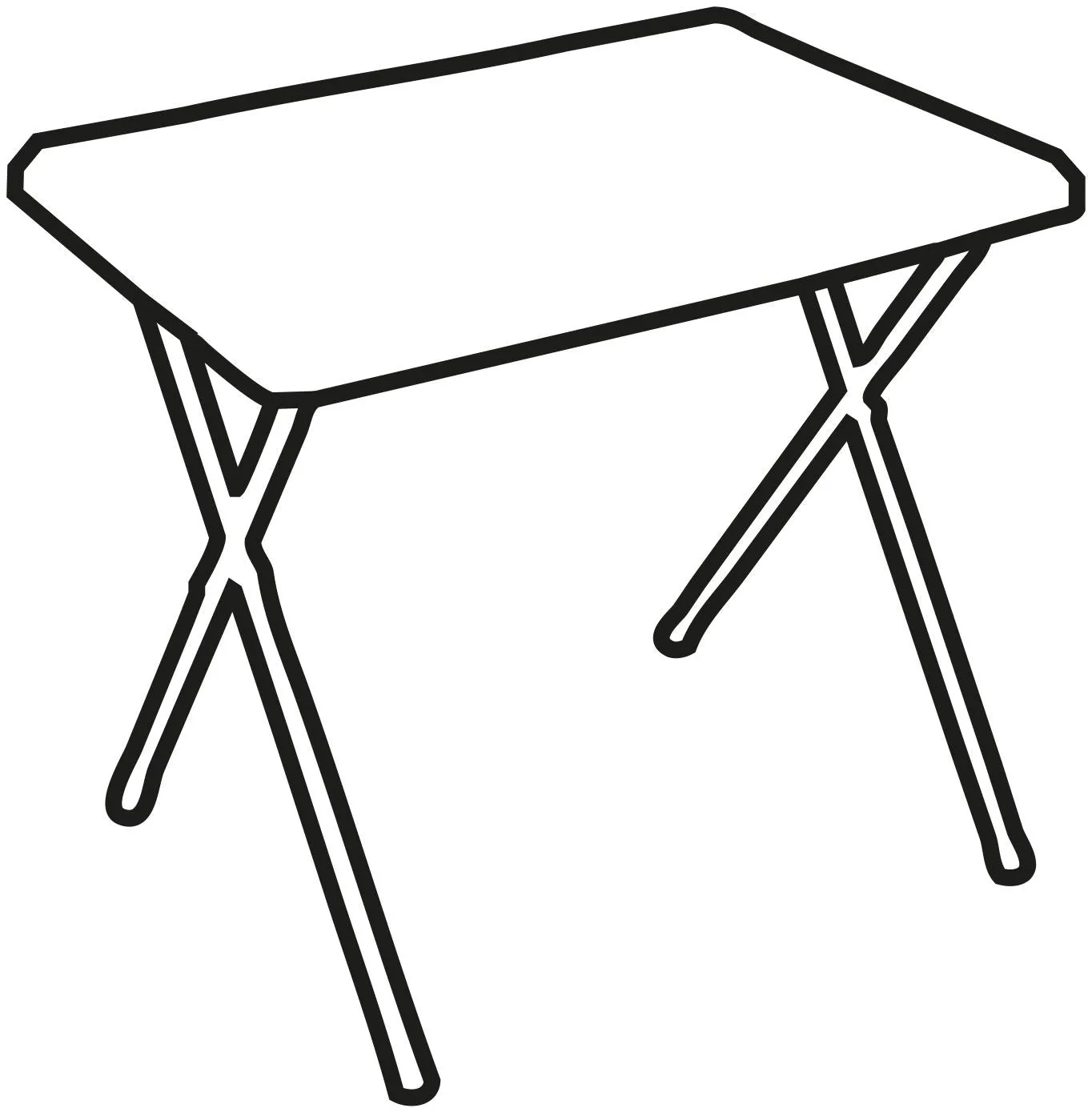 Quest Fleetwood Low Grey Folding Camping Table