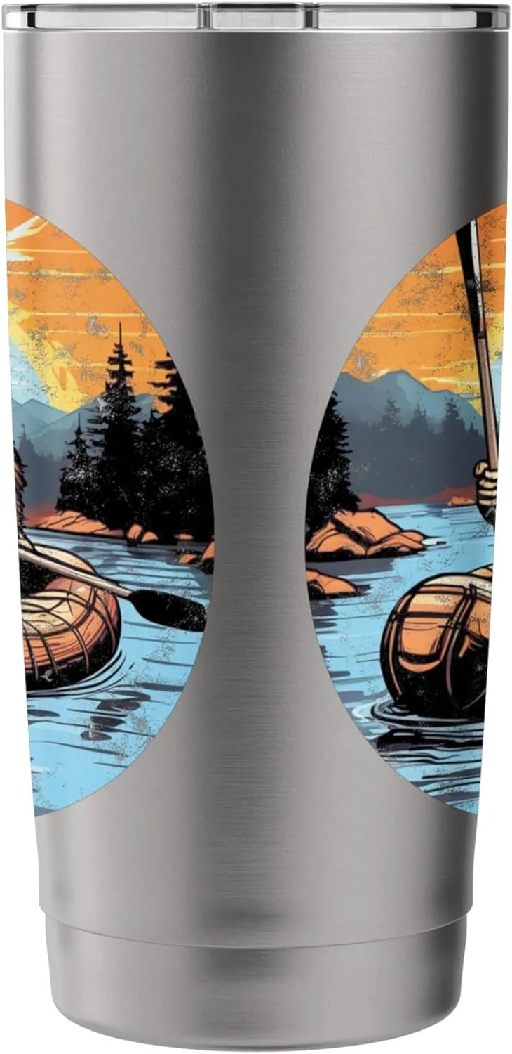 Rafting Rafter River Rafting White Water Rafting Stainless Steel Insulated Tumbler