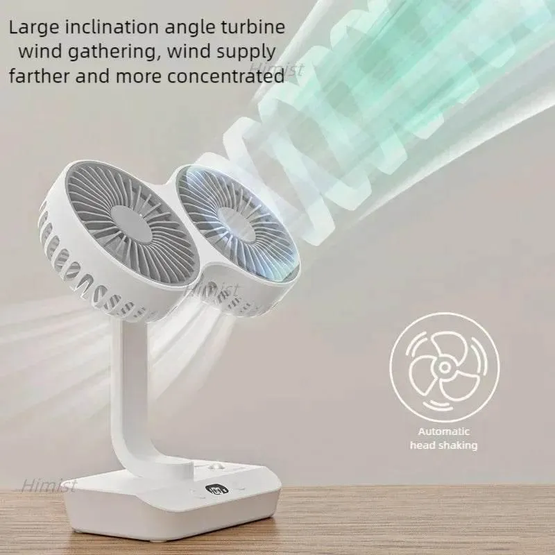 Rechargeable Camping Fan - Lightweight Dual Blade Outdoor Cooler