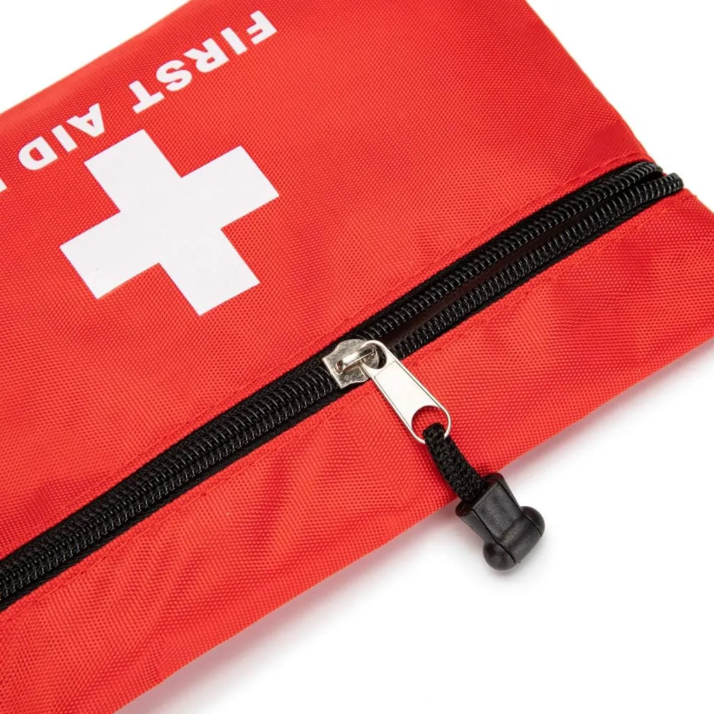 Red First Aid Bag Empty First Aid Kit Empty Waterproof First Aid Pouch Small Mini for First Aid Kits Pack Emergency Hiking Backpacking Camping Travel Car Cycling (Red, 6.3x4.3 6 Pack)