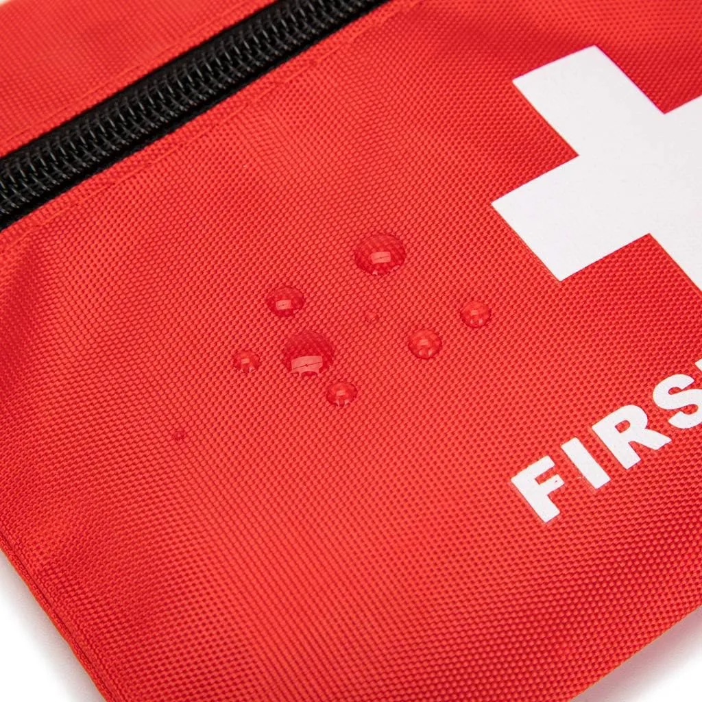 Red First Aid Bag Empty First Aid Kit Empty Waterproof First Aid Pouch Small Mini for First Aid Kits Pack Emergency Hiking Backpacking Camping Travel Car Cycling (Red, 6.3x4.3 6 Pack)