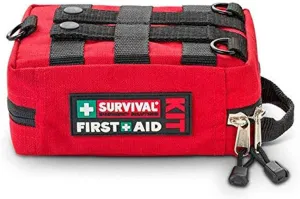 Red First Aid Bag, First Aid Bag, Portable Travel First Aid Kit Mini Medical Bag Drug Pack Storage Bag Empty Small Portable Medicine Outdoor Travel Rescue Bag Pouch Tote