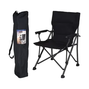 REDCLIFFS OUTDOOR FE2000070 CAMPING CHAIR FOLDABLE (BLACK)