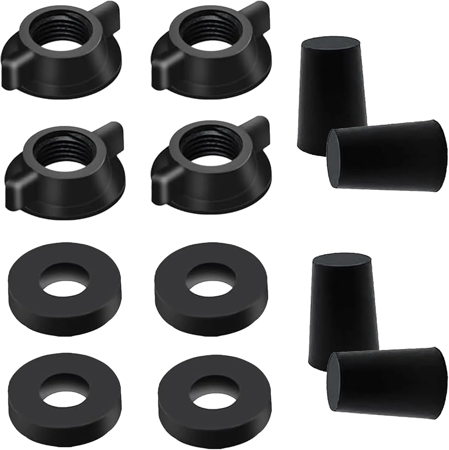 Replacement Kit for Berkey® Water Filter - 4 Wing Nuts, Washers & Hole Plugs | Compatible with Berkey® Gravity Water Filter System and Black Activated Carbon Filters