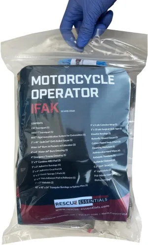 Rescue Essentials Motorcycle Operator IFAK - First Aid Kit