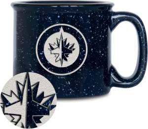 Rico Industries NHL Hockey Speckle 12oz Laser Engraved Campfire Mug