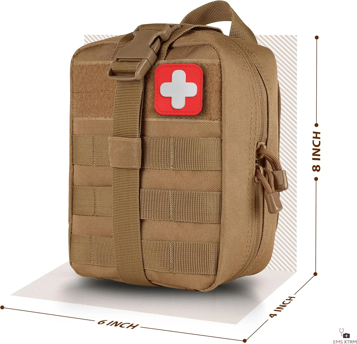 Rip Away IFAK Pouch - Tactical Medical Bag for EMS, Outdoor Adventures, and Rescue, Tactical Aid Bag, Durable and Weather-Resistant, Tactical Medical Pouch