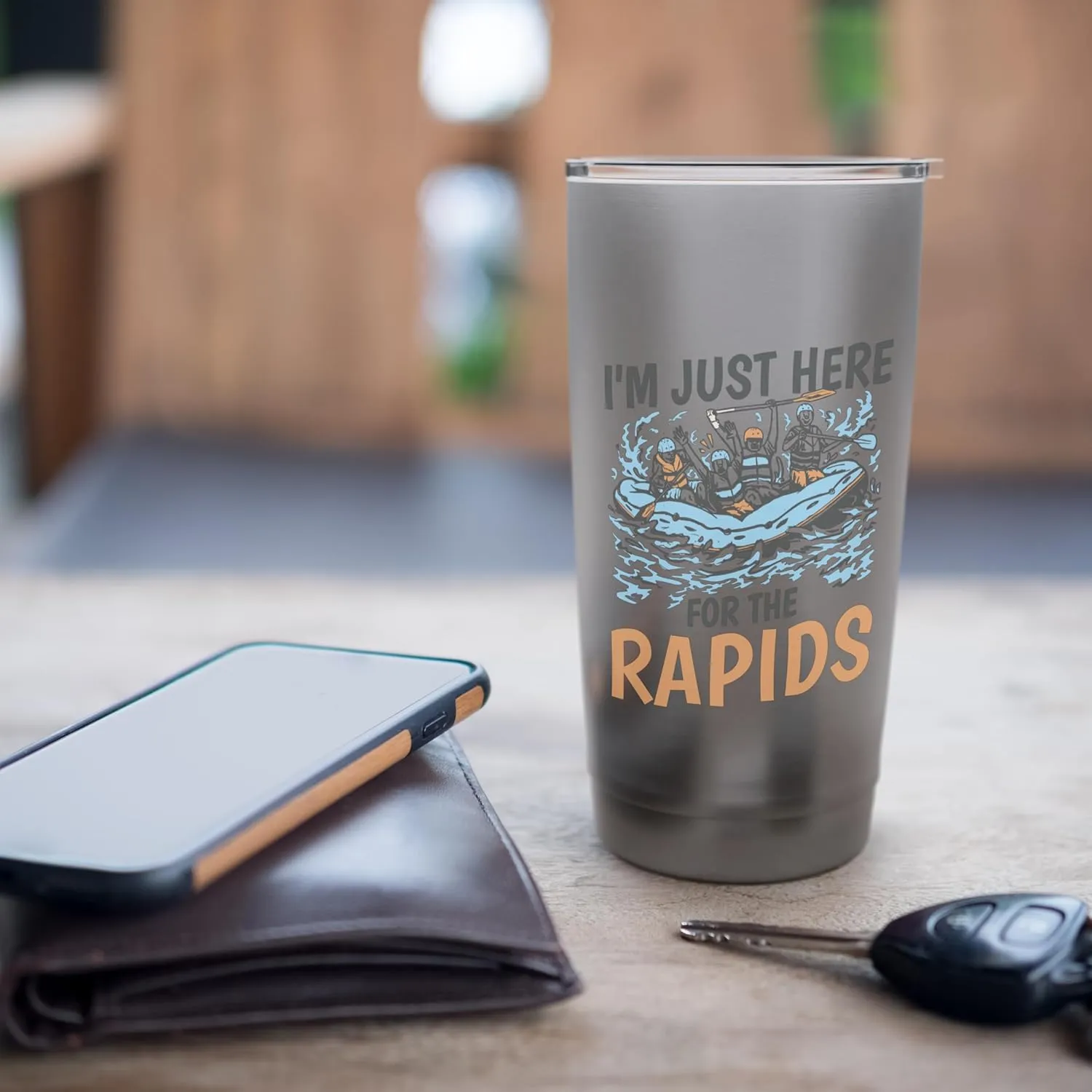River Rafting I'M Just Here For The Rapids, Rafter Stainless Steel Insulated Tumbler