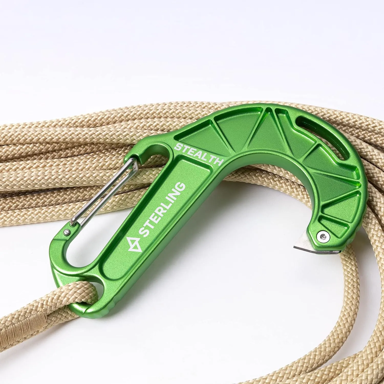 Rock-N-Rescue Technora Escape Rope - 50 Foot RNR Poseidon 8MM FireTech II Rope Sewn onto Stealth Escape Anchor Hook